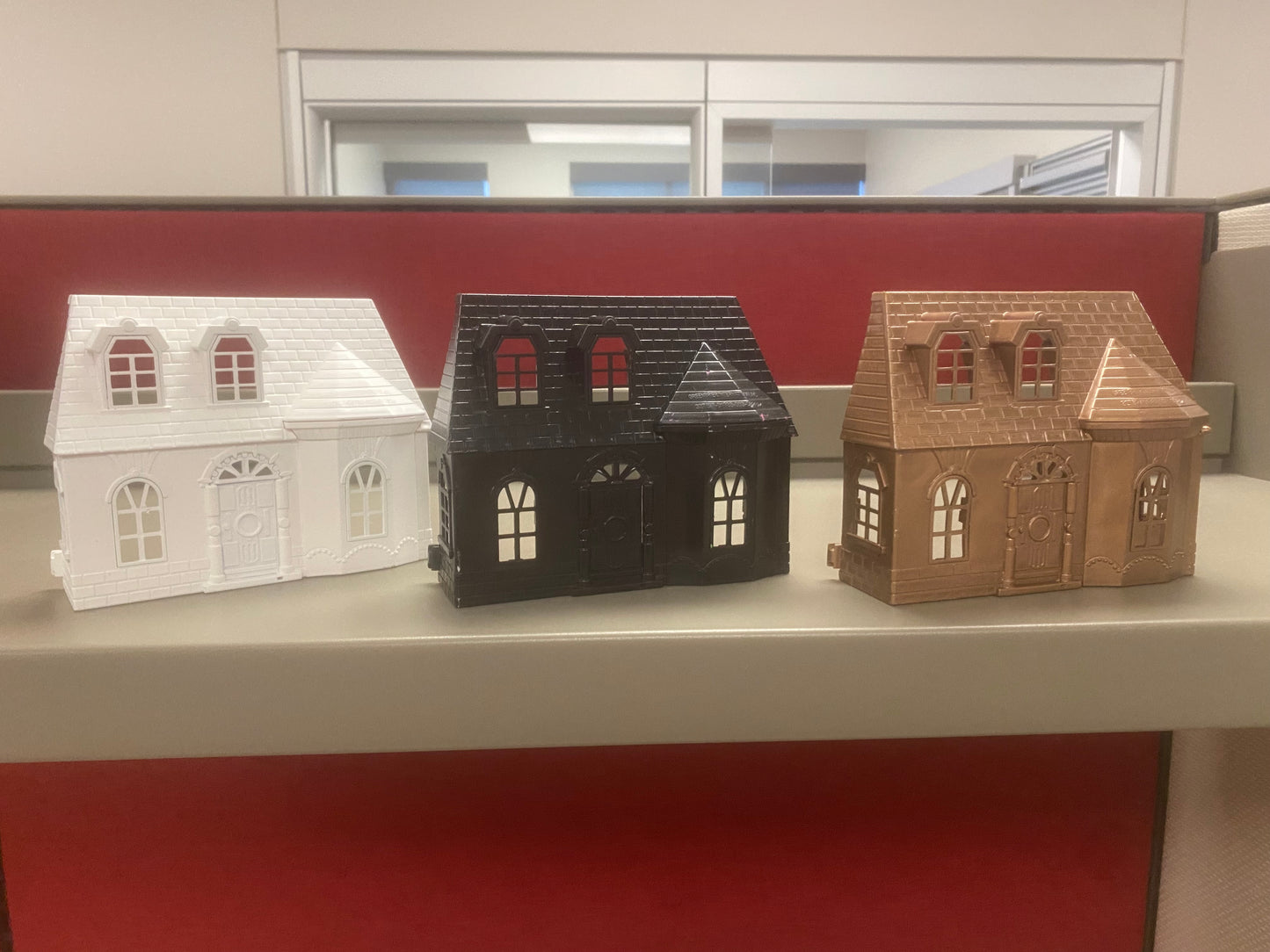 Dollar Tree Houses - already spray painted