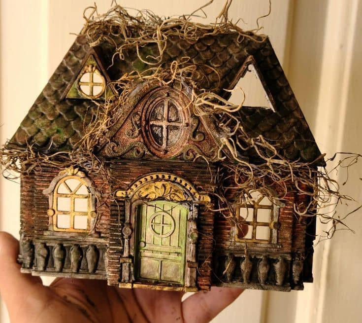 Dollar Tree Houses - already spray painted