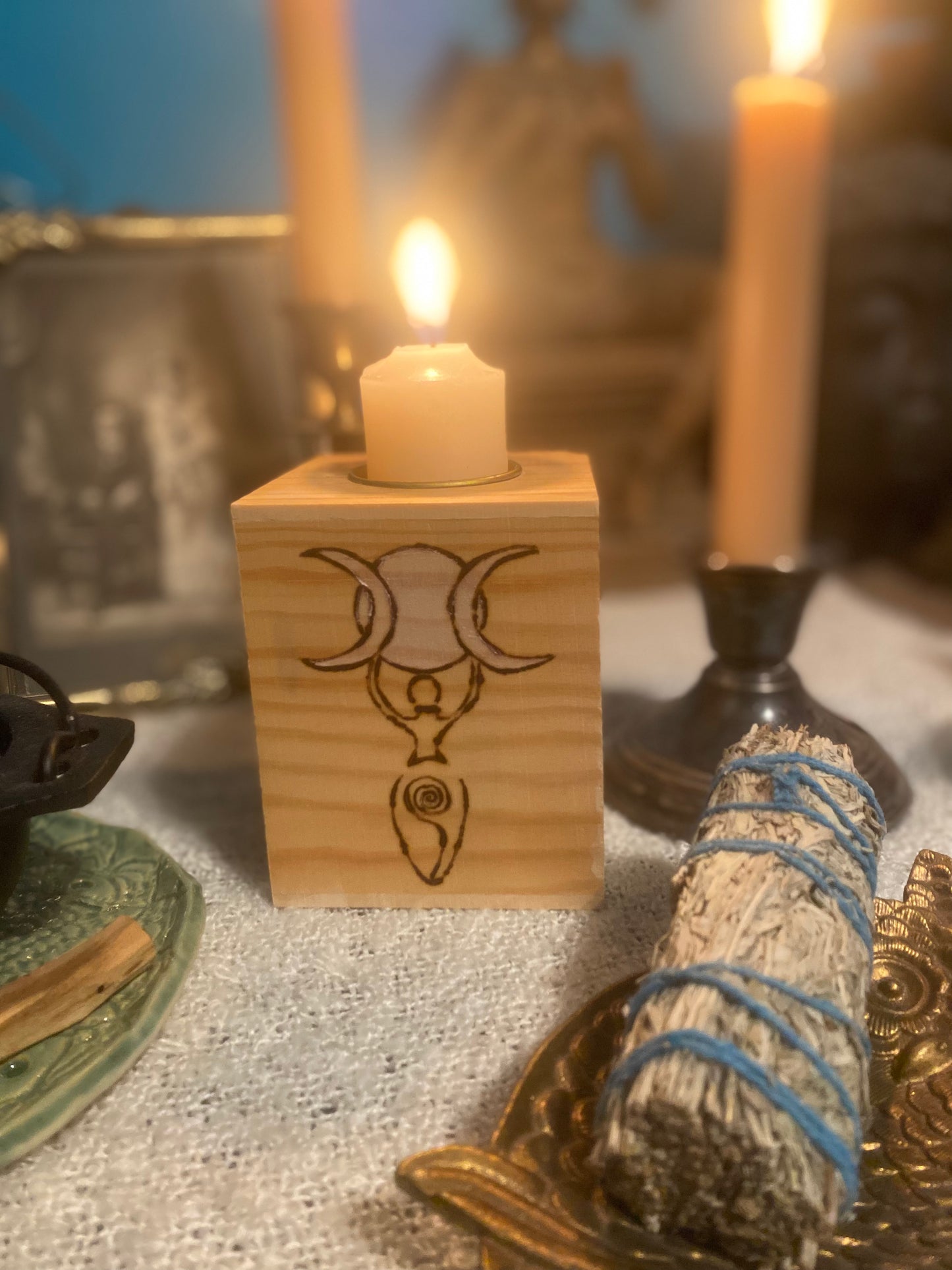 Offering candle holders