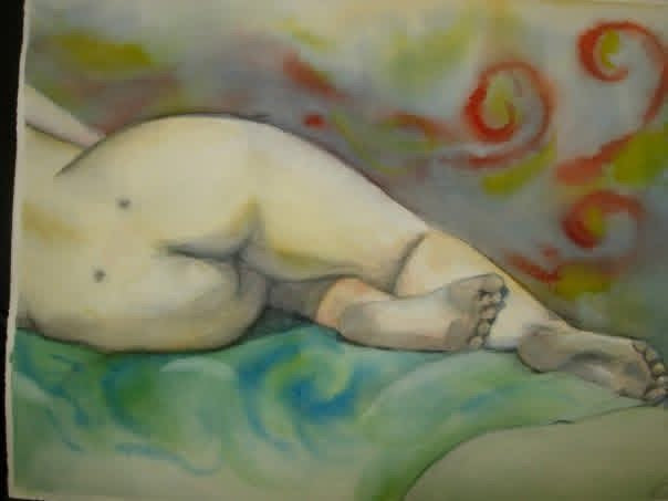 Figure Drawing 1 - watercolor 2009