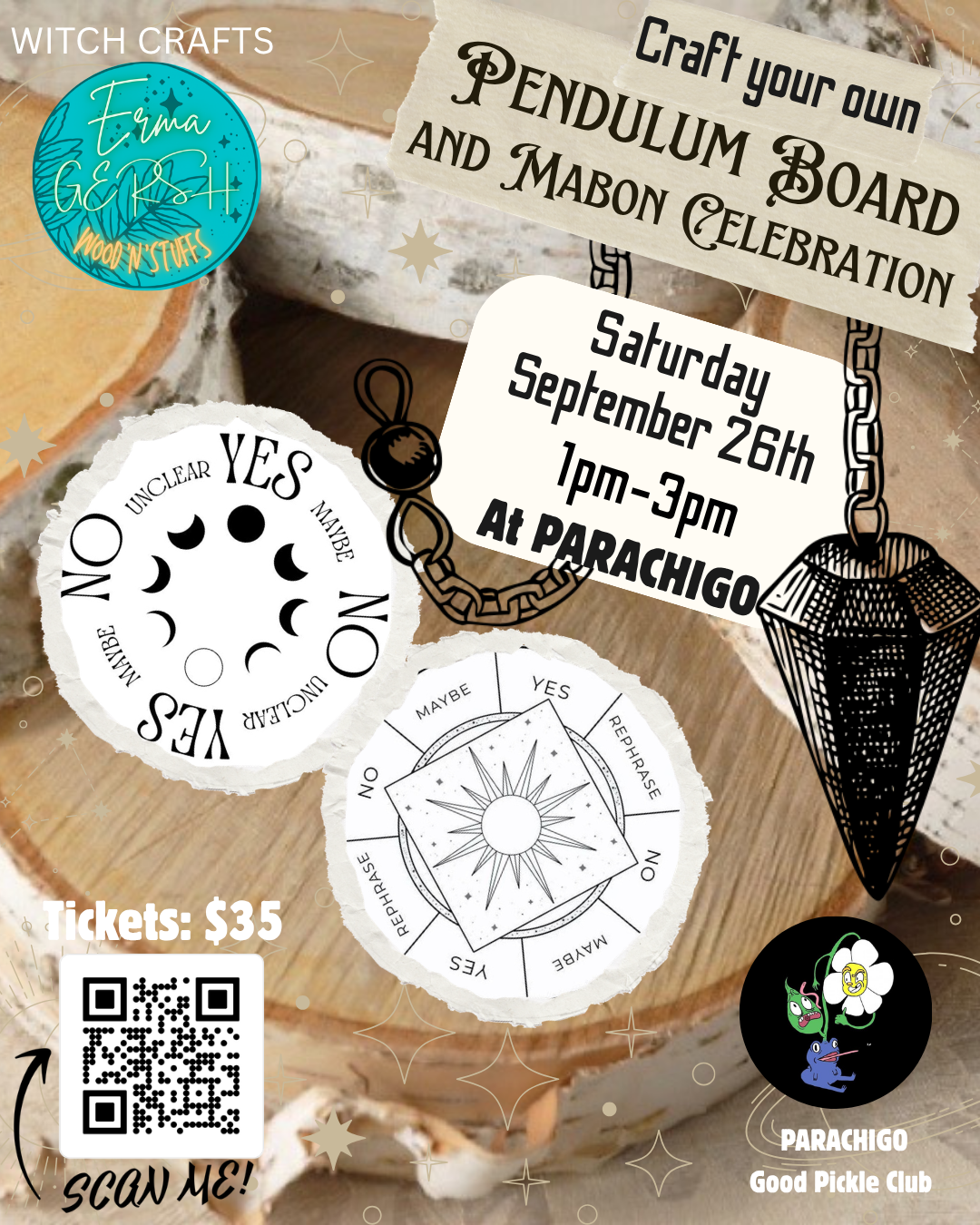 EVENT SEPTEMBER 2026 - MABON Craft Your Own Pendulum Board
