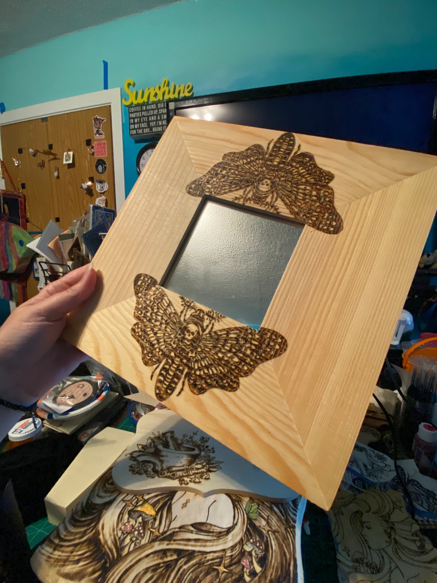 WIP-Deaths Head Moth Mirror