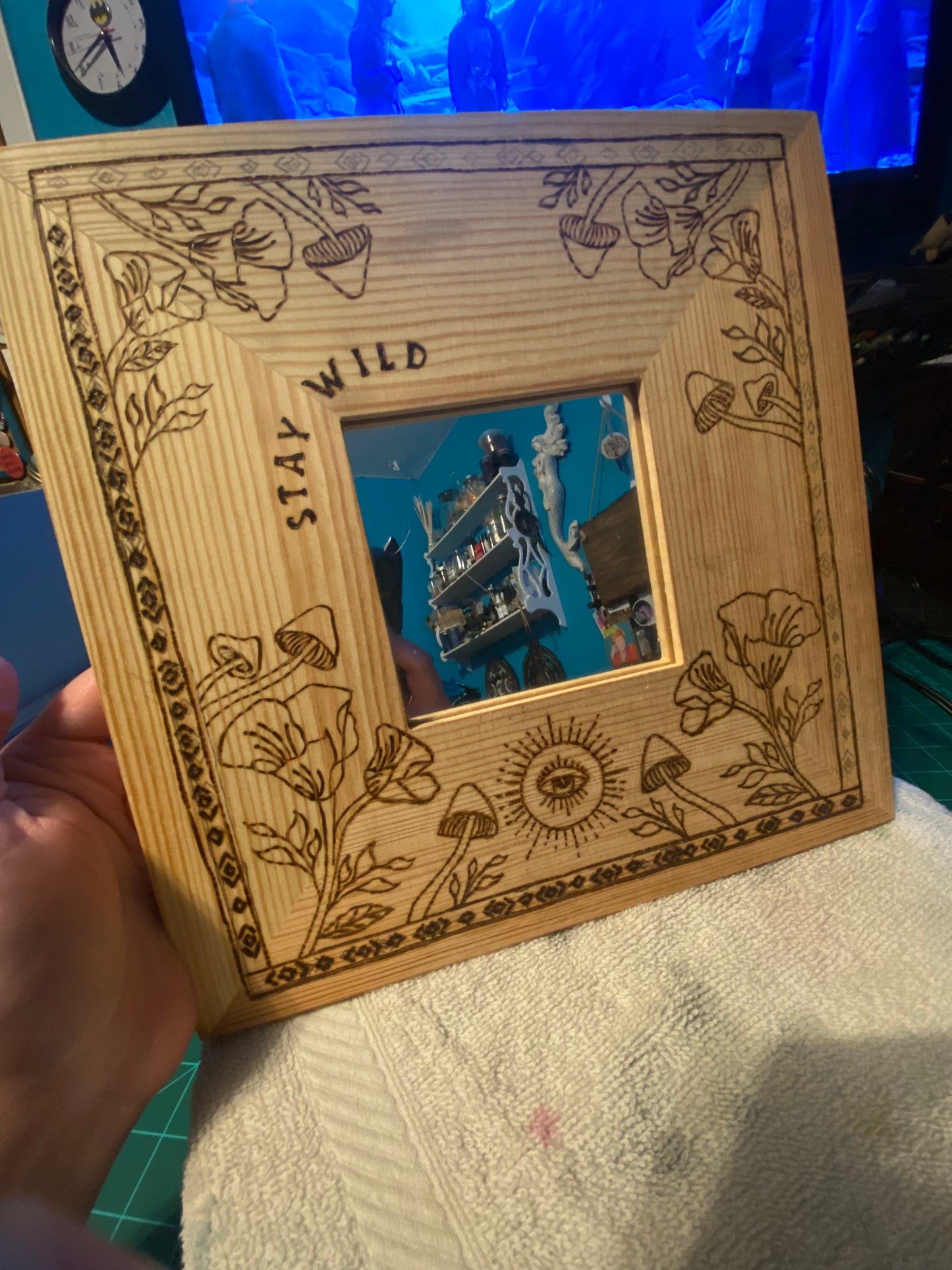 Stay Wild Mushroom Mirror