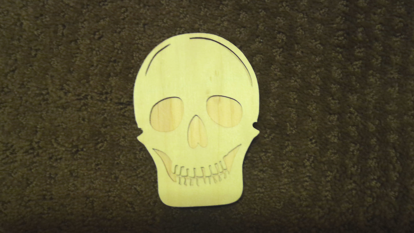 Wood skull