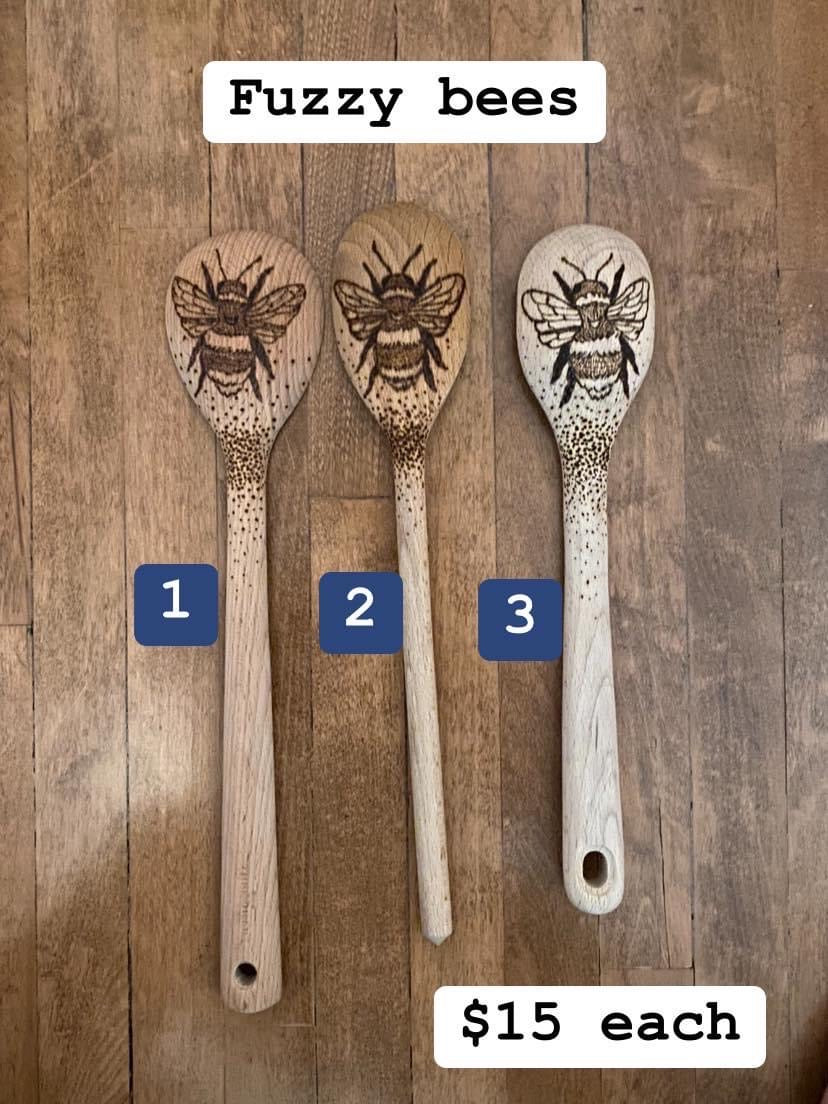 Fuzzy Bee utensils