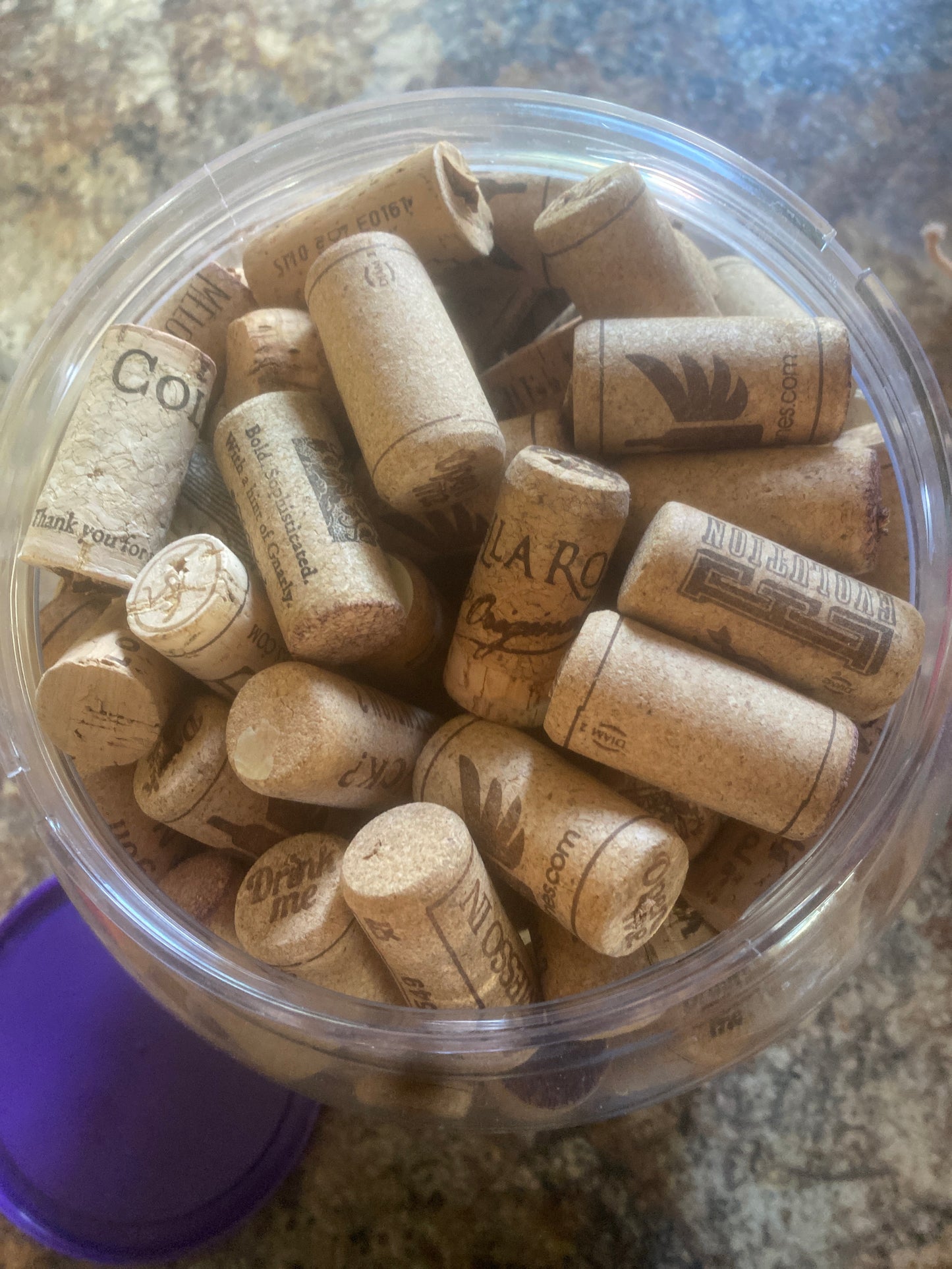 Used wine corks