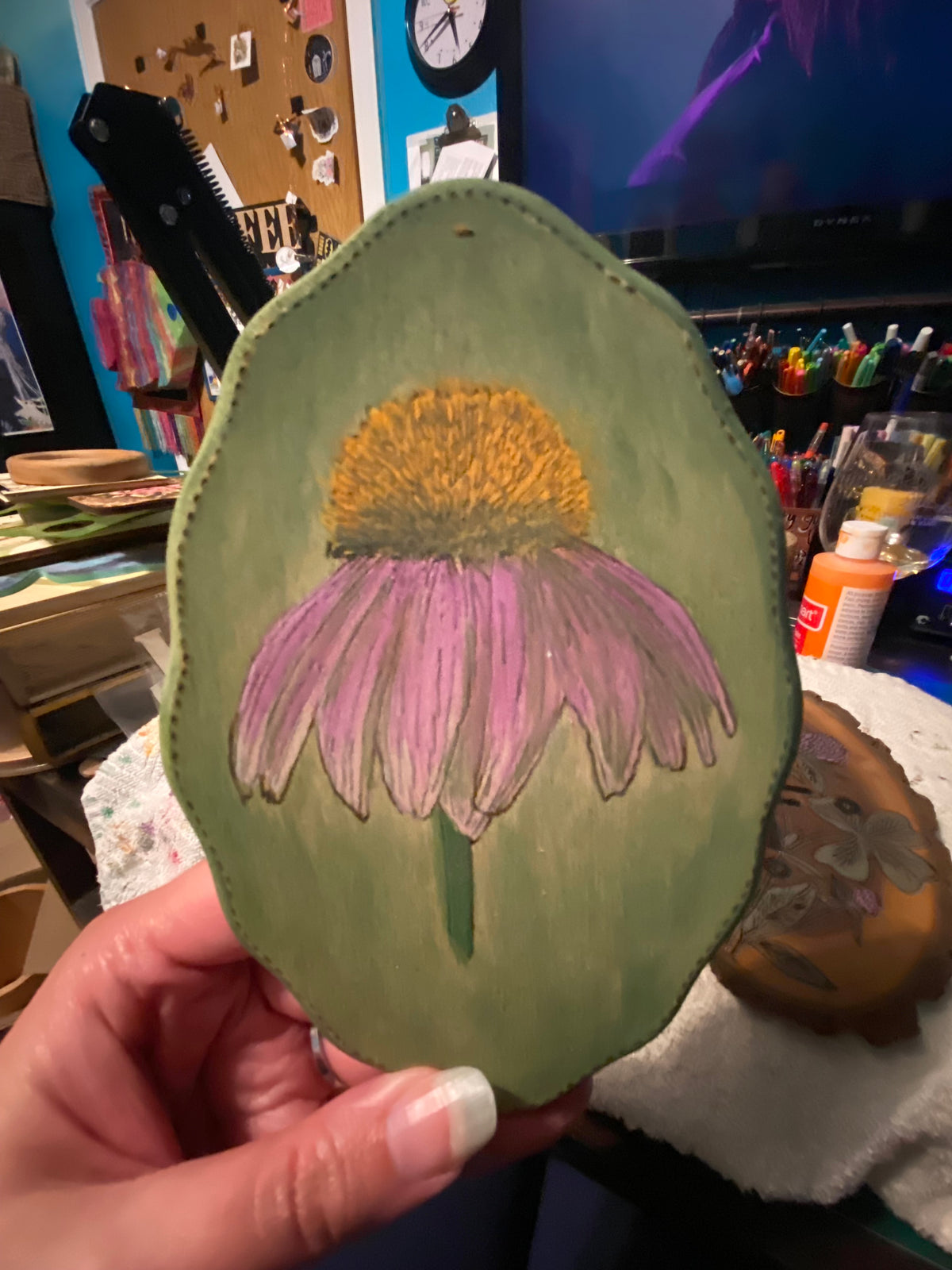 Echinacea wall hanging