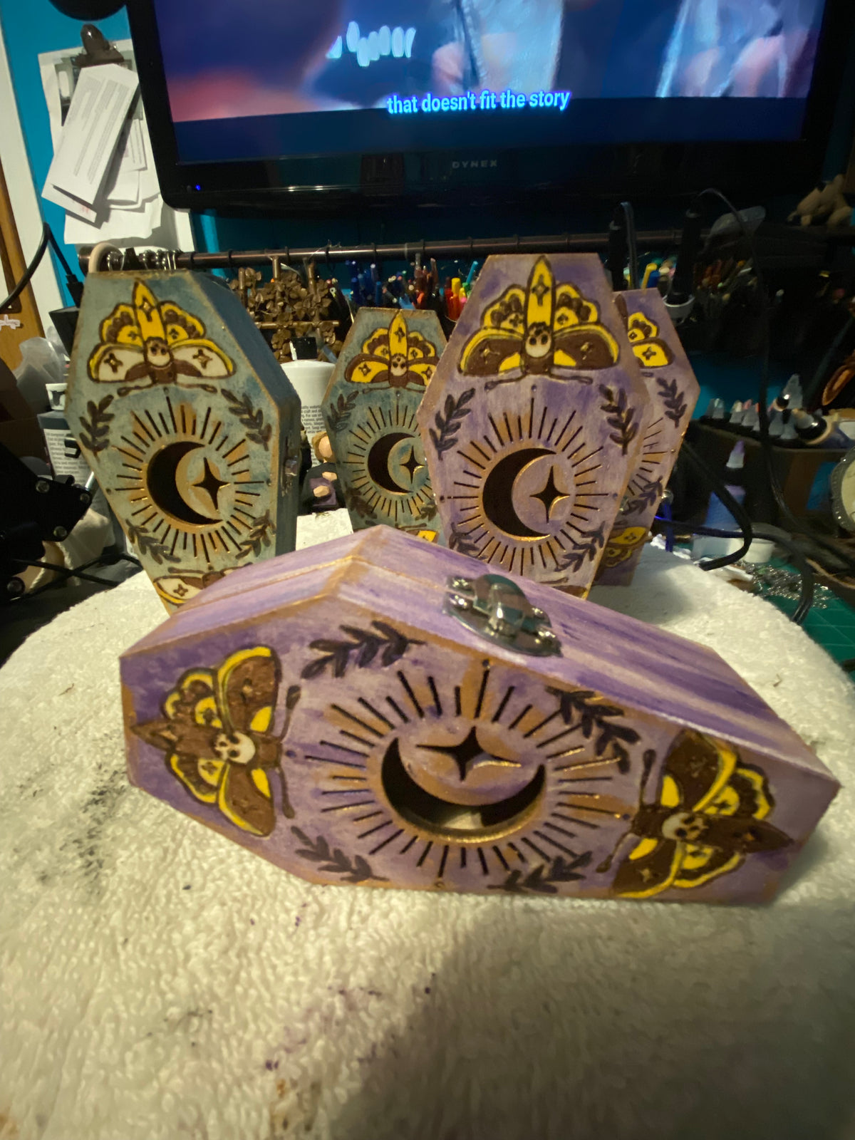 Light up Coffin boxes