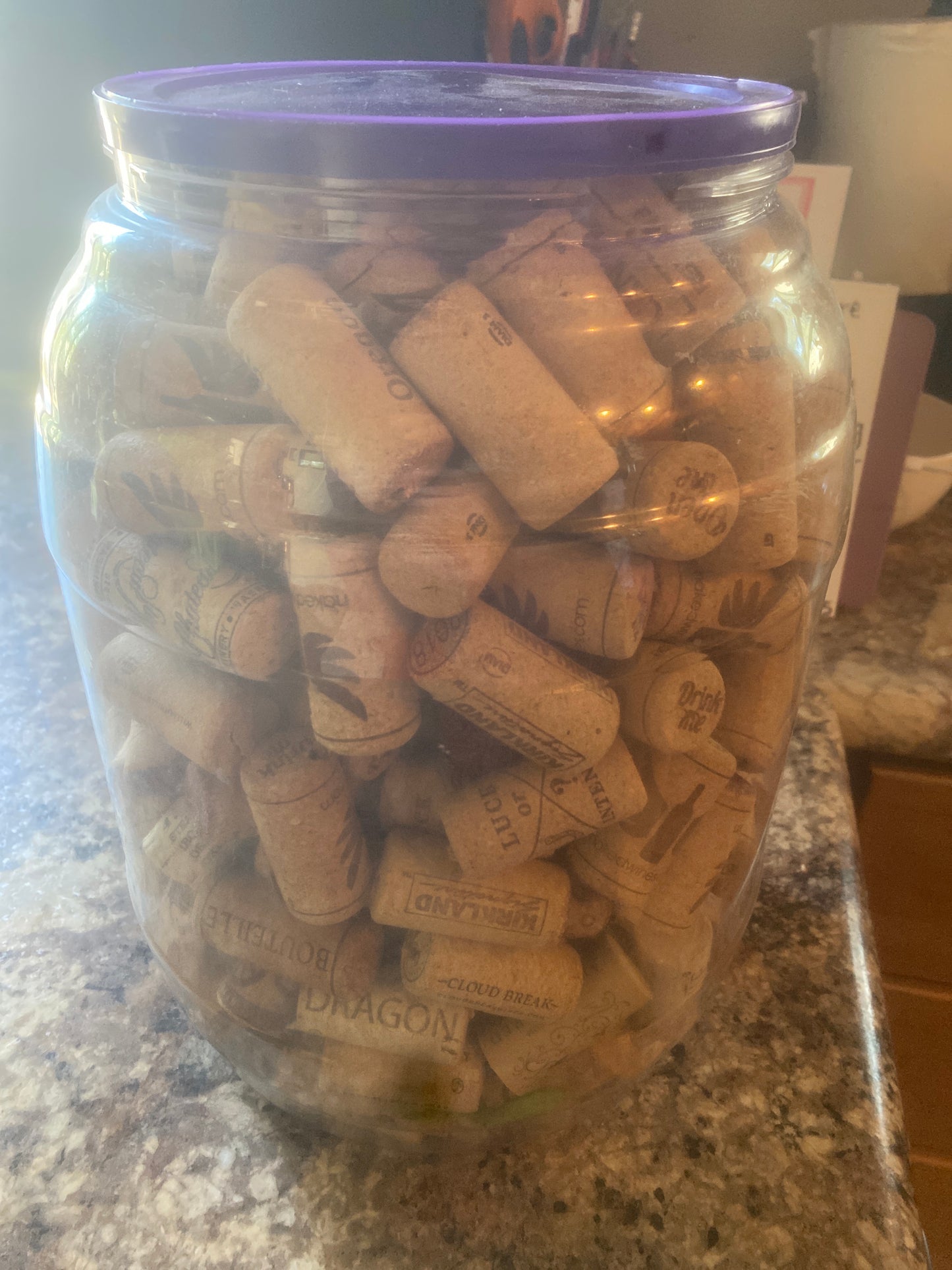 Used wine corks