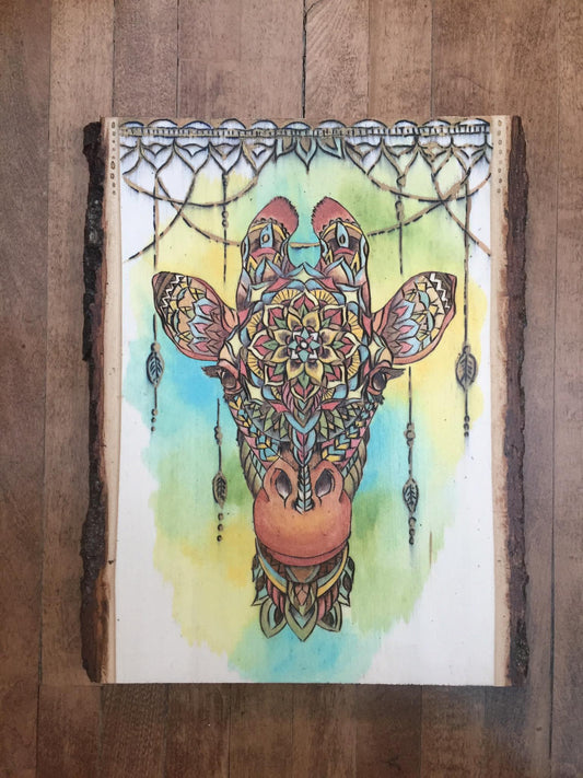 "Amy" Giraffe 5X7 Print - For Homeward Animal Shelter