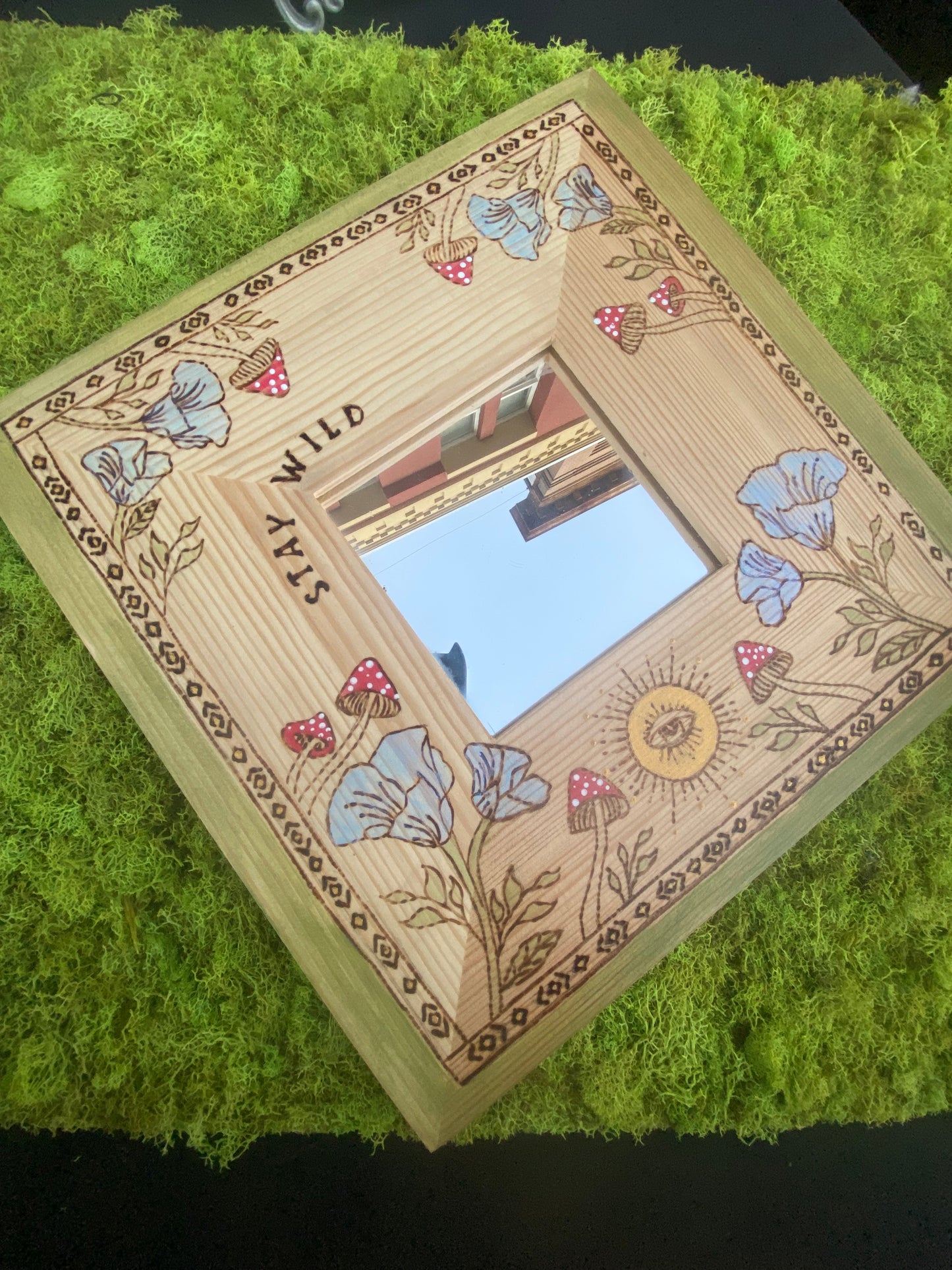 Stay Wild Mushroom Mirror