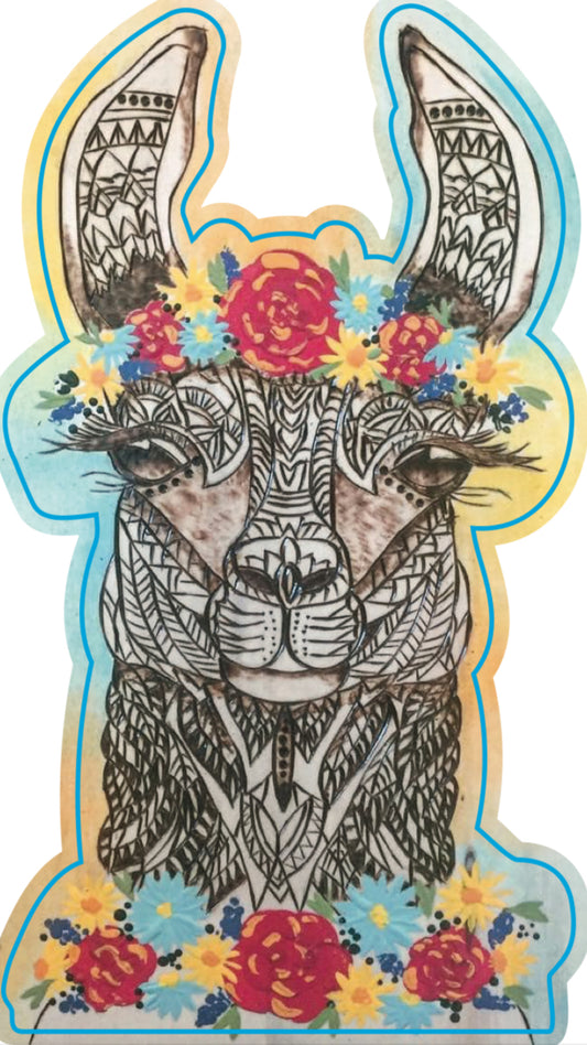 "Kira" Llama Sticker