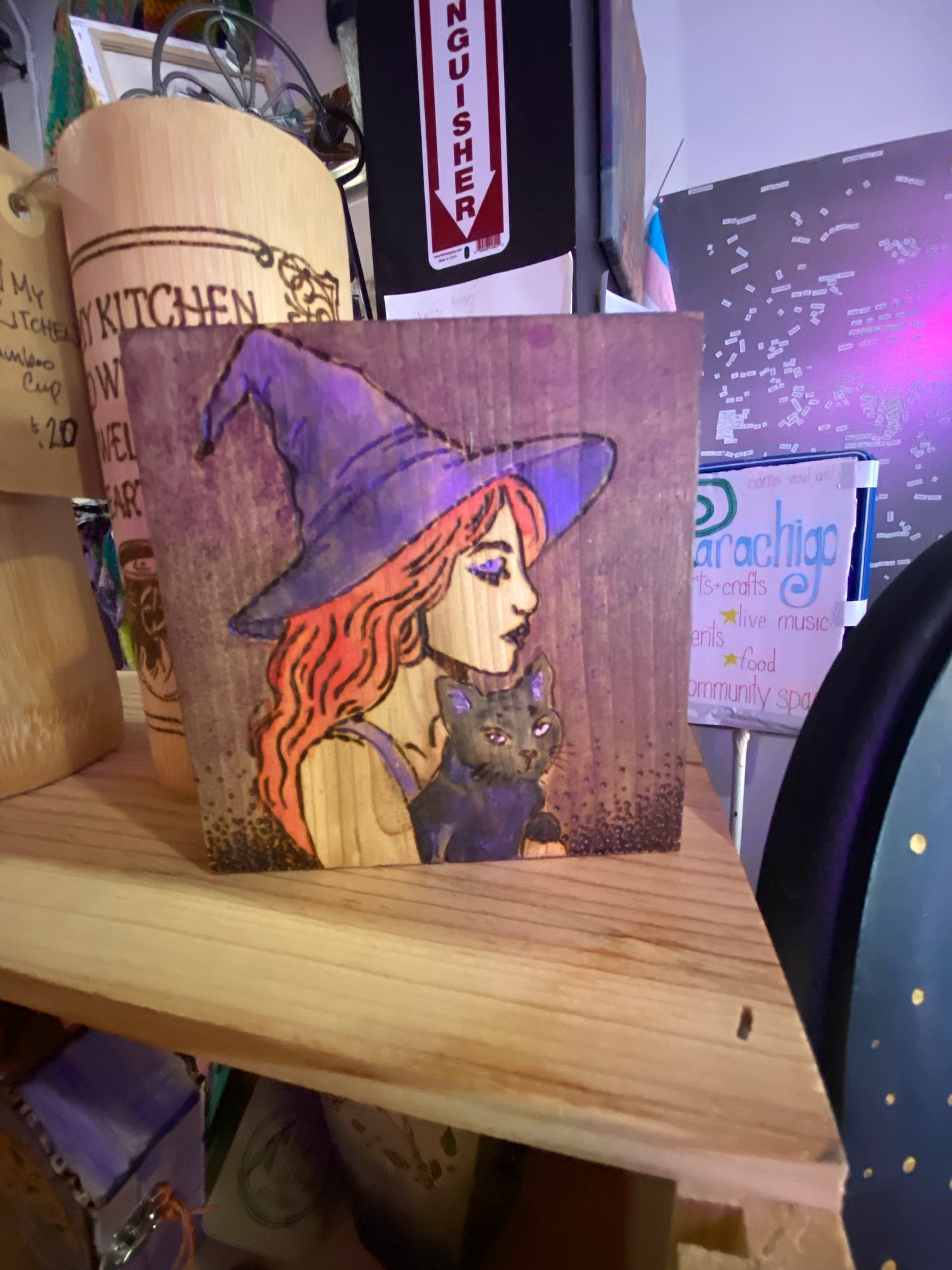 Black Cat Witch sign