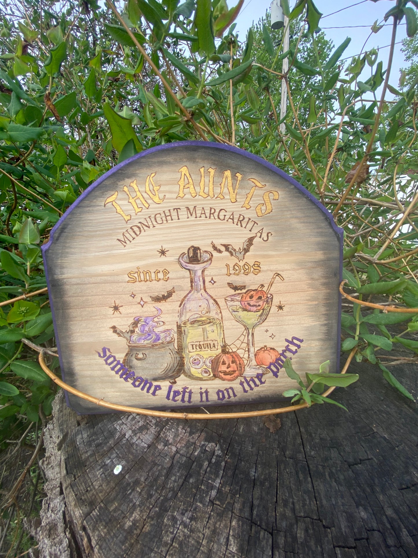The Aunts Midnight Margaritas sign