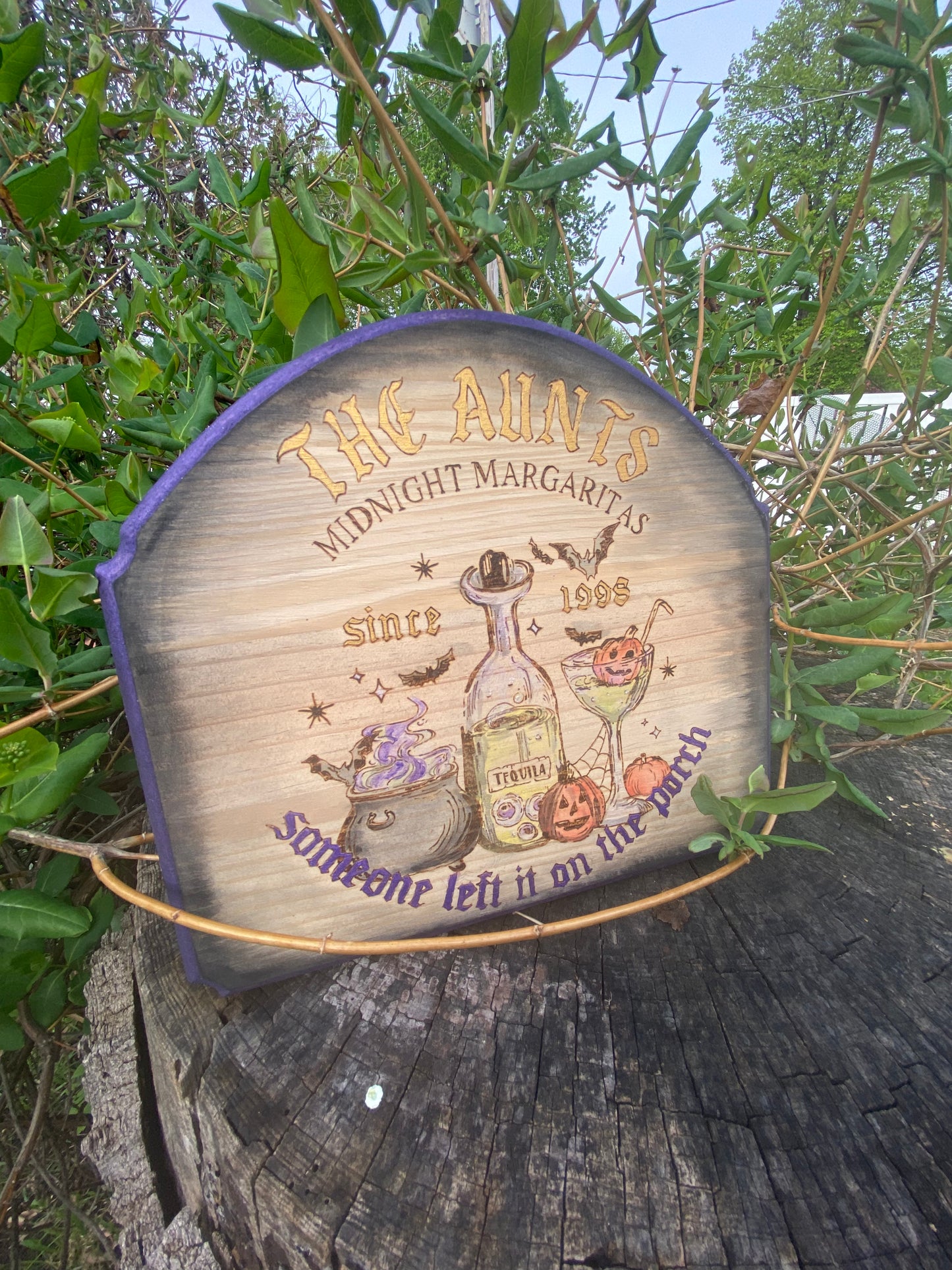 The Aunts Midnight Margaritas sign