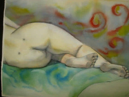 Figure Drawing 1 - watercolor 2009