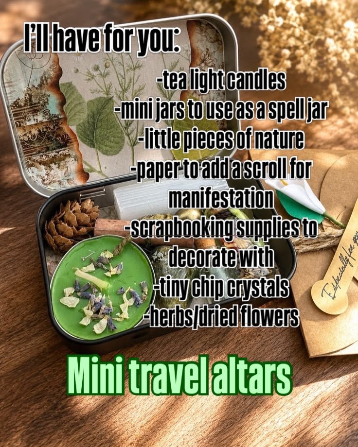 EVENT - August 2026 - Craft Your Own Spell Candles/Mini Travel Altar