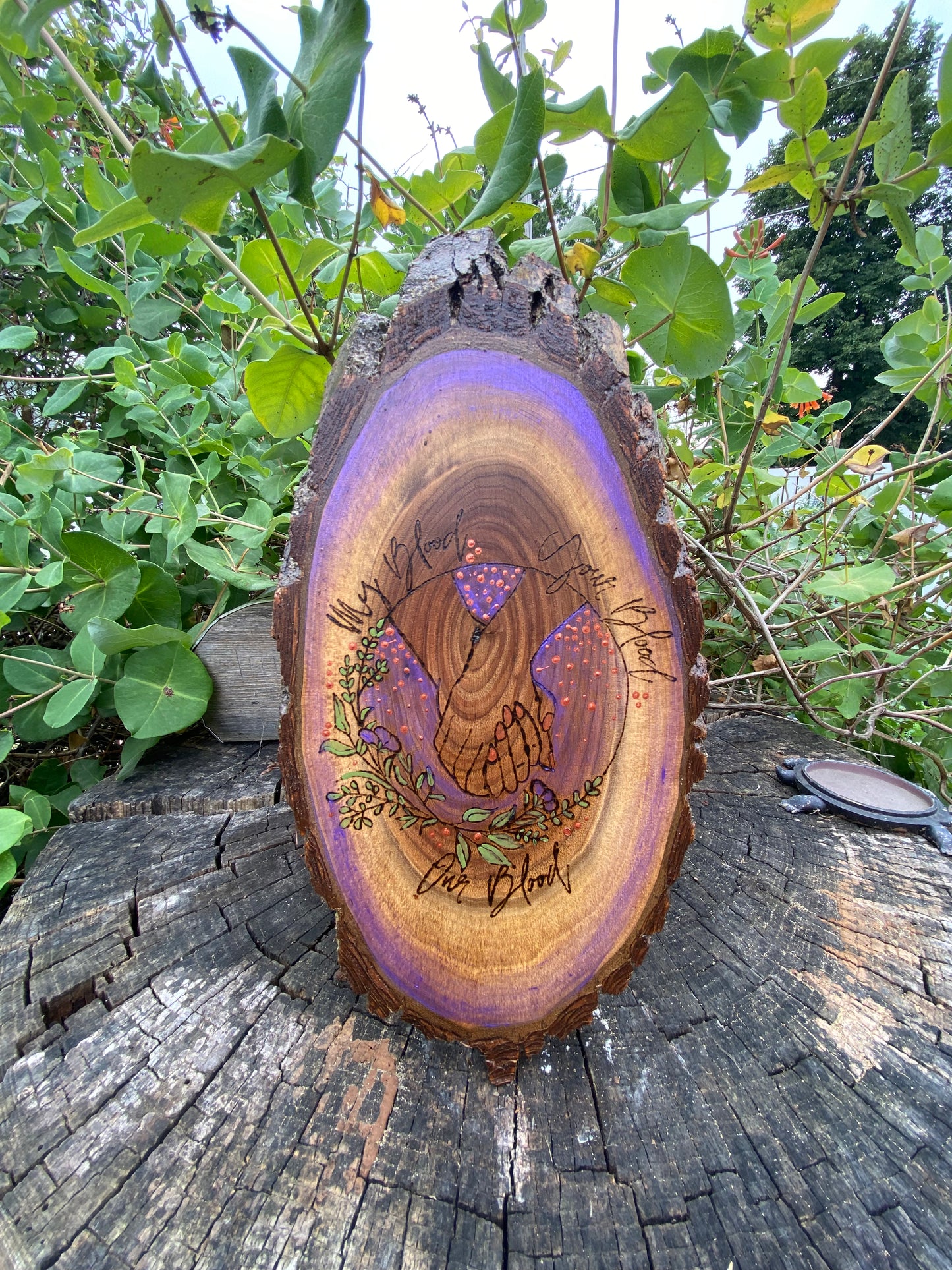 “Your Blood My Blood” live edge