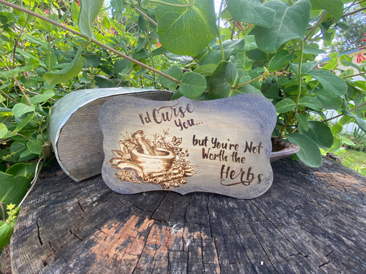 Not Worth The Herbs (Mortar and pestle)