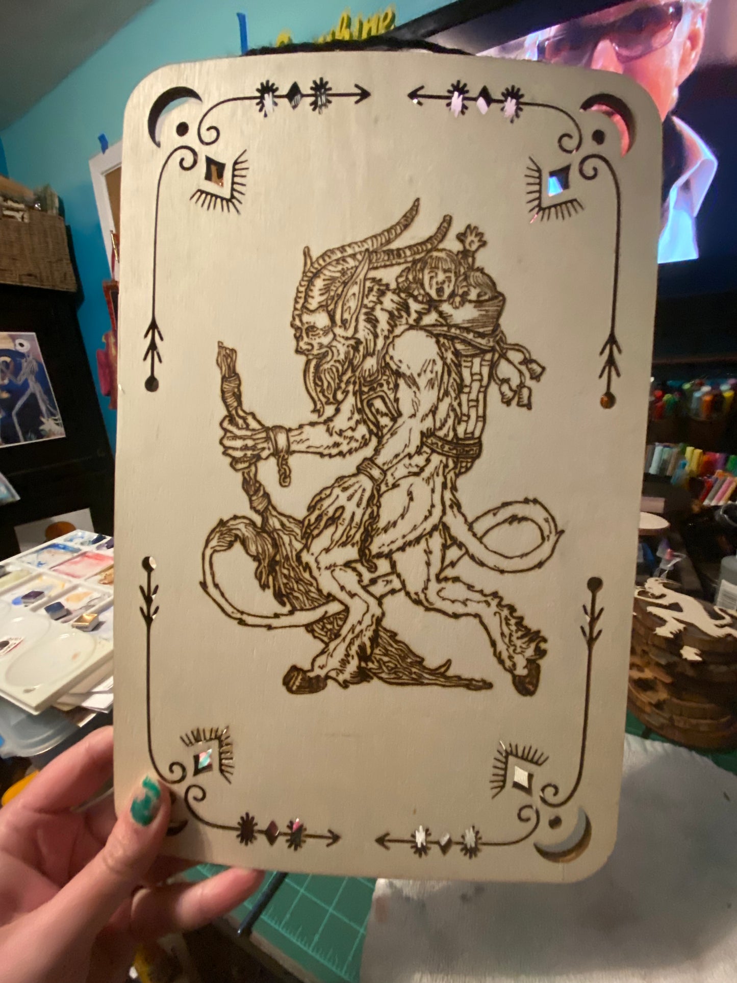 Krampus Tarot card