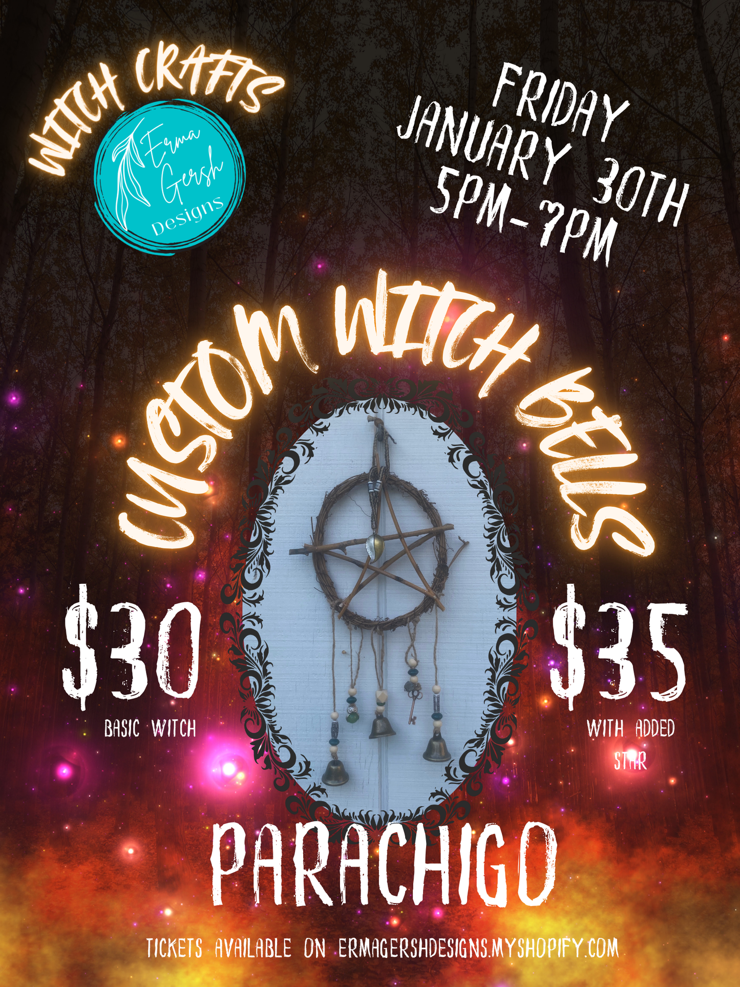 EVENT - 1/30/26 Customize your Witch Bells