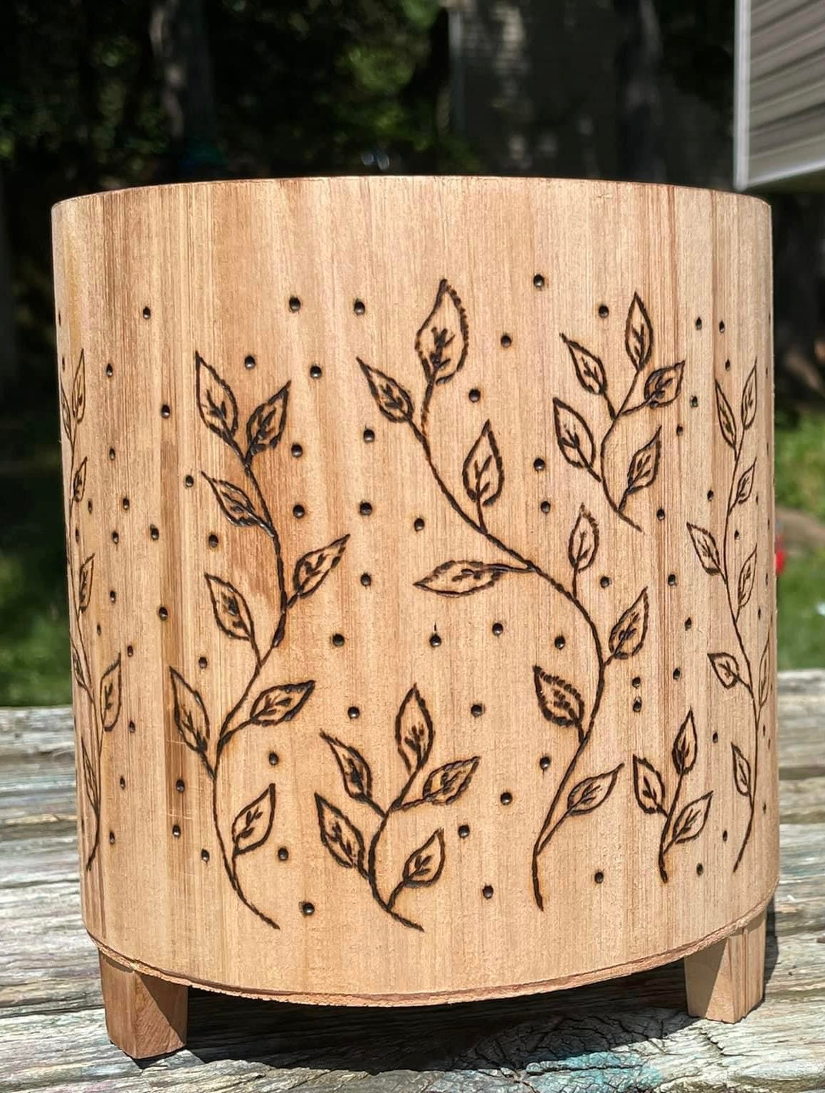 Custom Wood Planter-8”