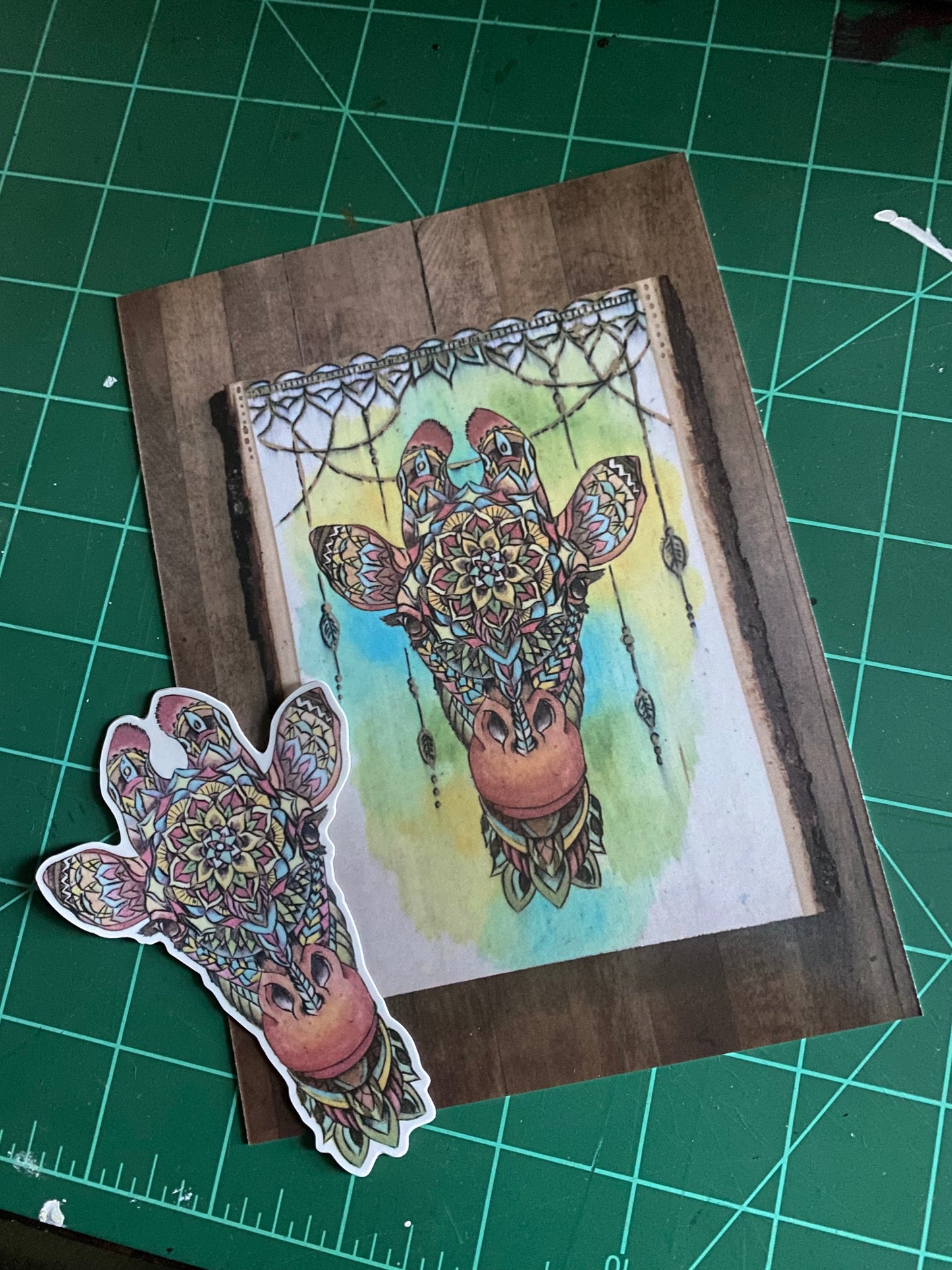 “Amy” Giraffe Sticker