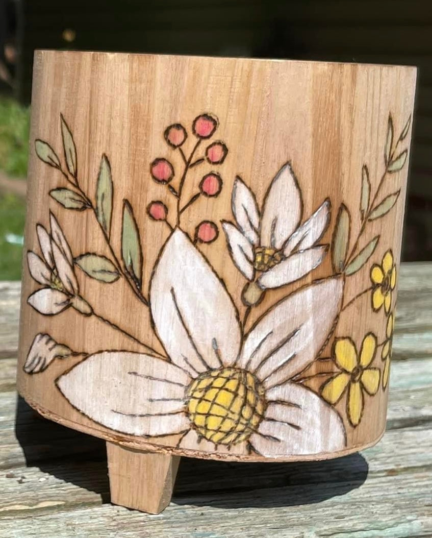 Custom Wood Planter-8”