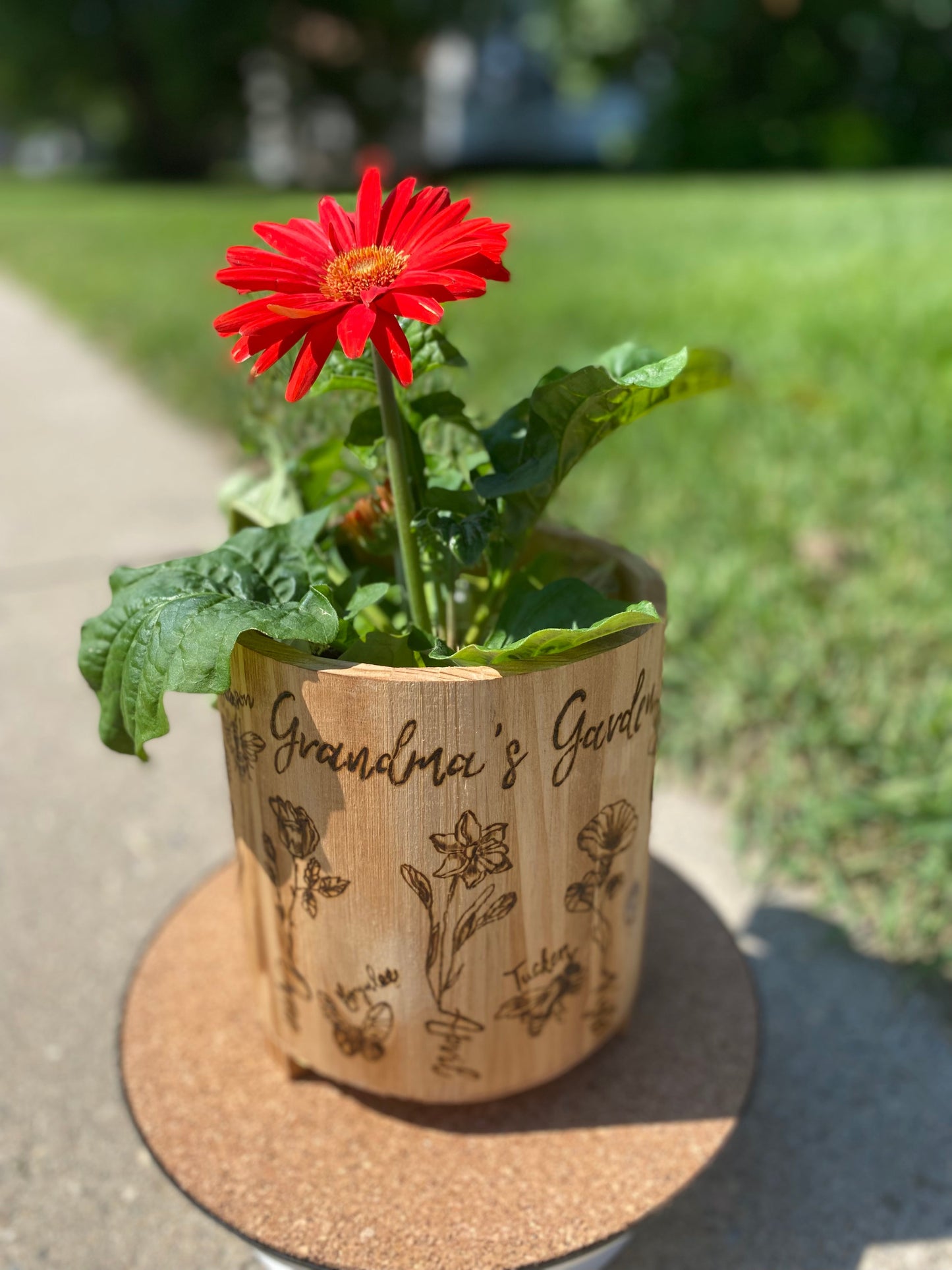Custom Wood Planter-8”